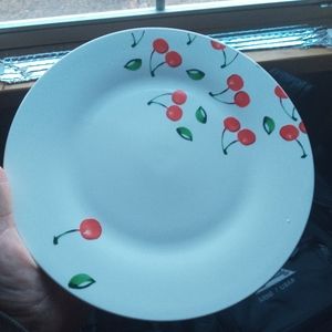 Cherry glass plates